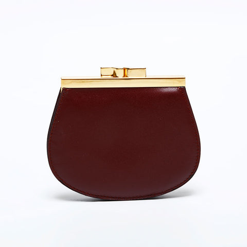 CARTIER Leather Must Do Coin case Red WS22150