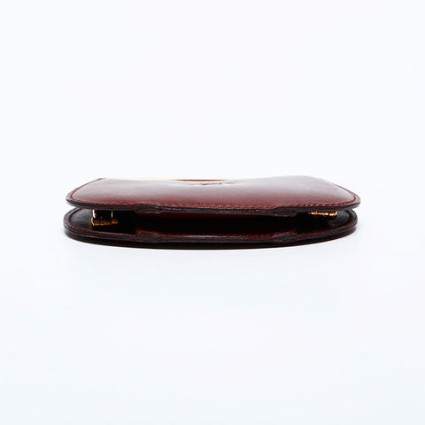CARTIER Leather Must Do Coin case Red WS22150