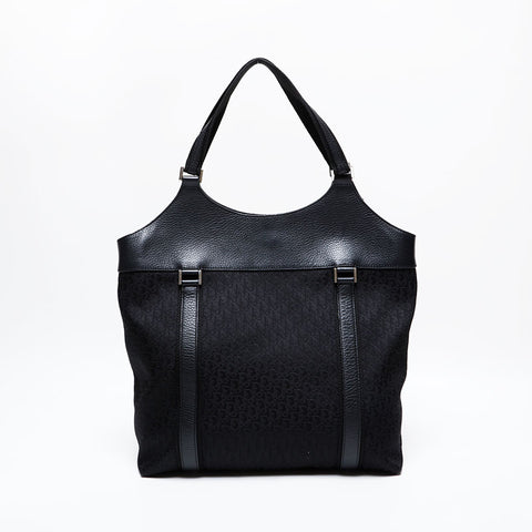 Christian Dior Street Chic Trotter Canvas Tote Bag black WS22152