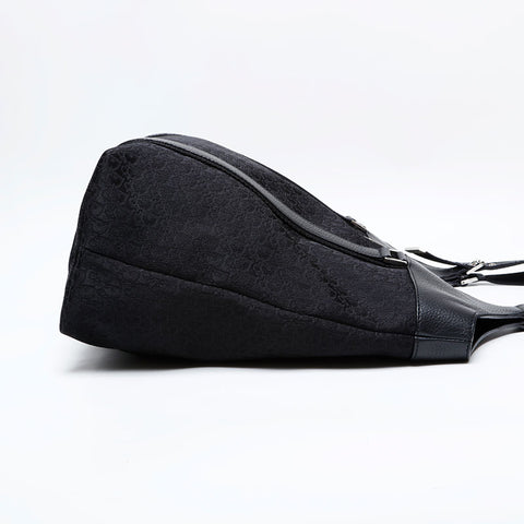 クリスチャンディオール Christian Dior ストリート シック トロッター キャンバス トートバッグ ブラック WS22152