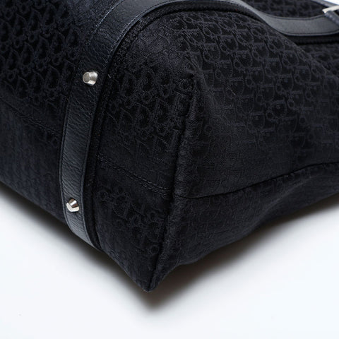 クリスチャンディオール Christian Dior ストリート シック トロッター キャンバス トートバッグ ブラック WS22152