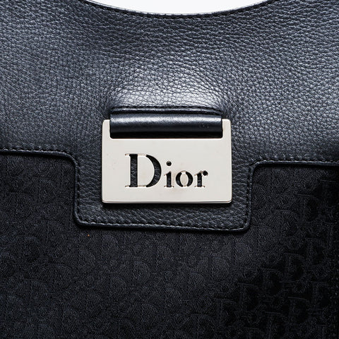 Christian Dior Street Chic Trotter Canvas Tote Bag black WS22152