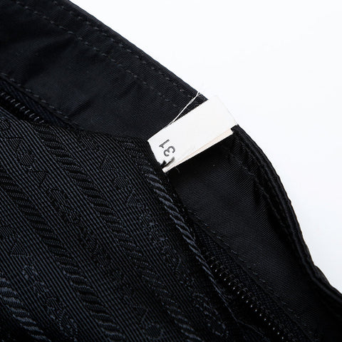 PRADA Nylon triangle logo Shoulder Bag black WS22154
