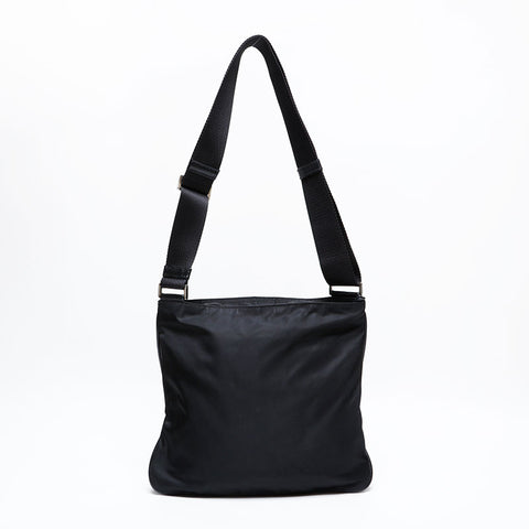 PRADA Nylon triangle logo Shoulder Bag black WS22154