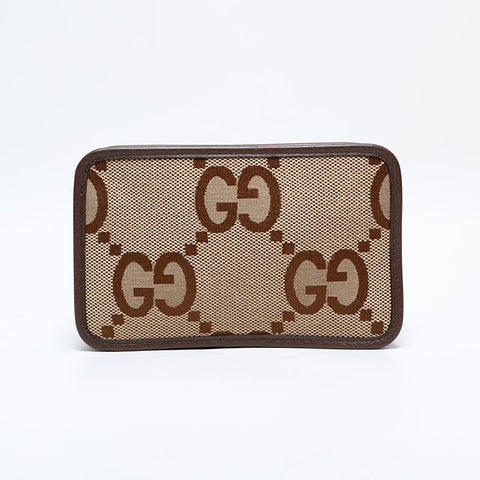 グッチ GUCCI GG ジャンボ キャンバス ミニ カメラ ショルダーバッグ ブラウン WS22156
