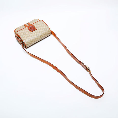 CELINE Macadam PVC Shoulder Bag beige WS22159