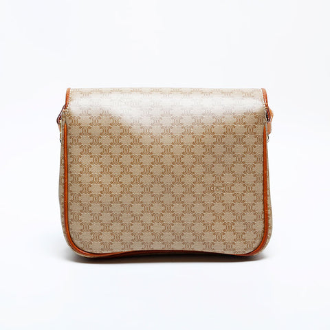 CELINE Macadam PVC Shoulder Bag beige WS22159