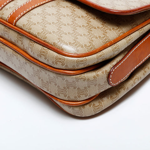 CELINE Macadam PVC Shoulder Bag beige WS22159