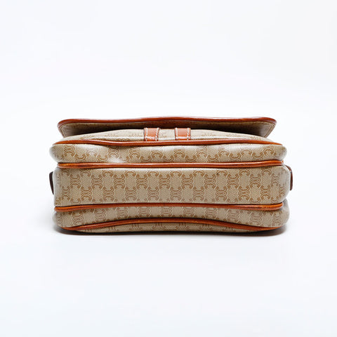CELINE Macadam PVC Shoulder Bag beige WS22159