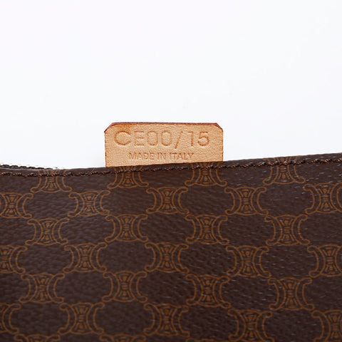 CELINE Macadam PVC Tote Bag Brown WS22160