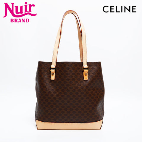 CELINE Macadam PVC Tote Bag Brown WS22160