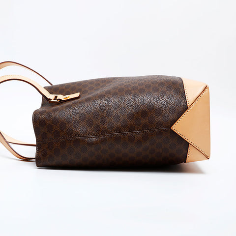 CELINE Macadam PVC Tote Bag Brown WS22160