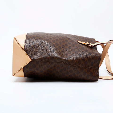 CELINE Macadam PVC Tote Bag Brown WS22160