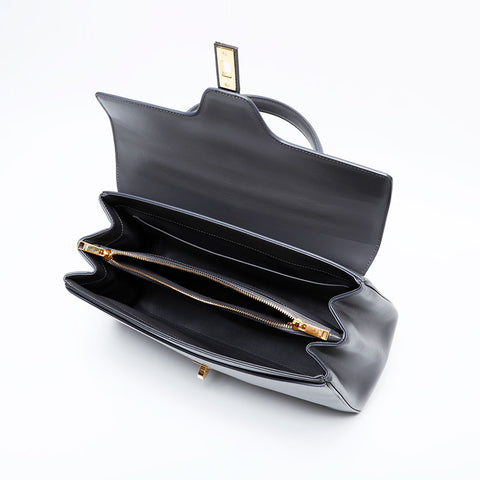 セリーヌ CELINE 2way レザー 16 セーズ ミディアム ハンドバッグ グレー WS22161