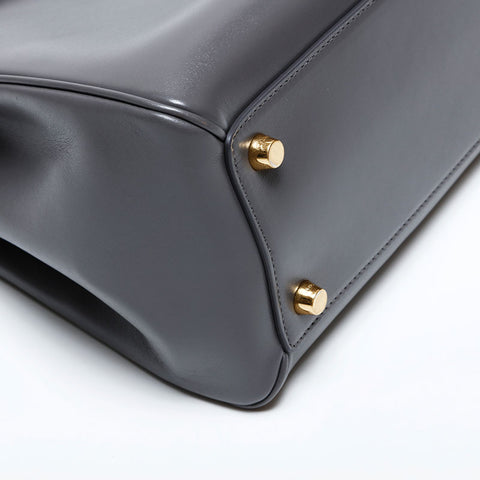 セリーヌ CELINE 2way レザー 16 セーズ ミディアム ハンドバッグ グレー WS22161
