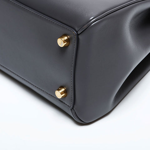 セリーヌ CELINE 2way レザー 16 セーズ ミディアム ハンドバッグ グレー WS22161