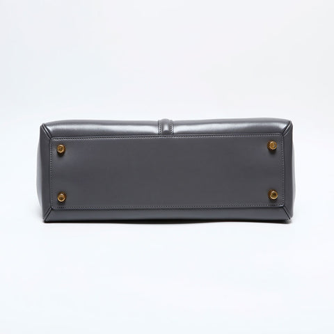 セリーヌ CELINE 2way レザー 16 セーズ ミディアム ハンドバッグ グレー WS22161