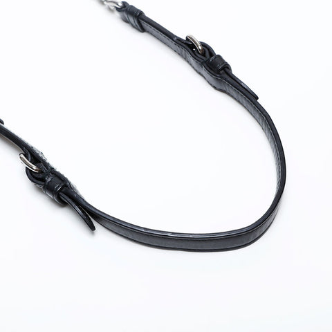 PRADA Leather Chain Shoulder Bag black WS22162
