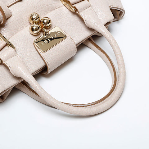 CELINE 皮革手提包 米色 WS22163