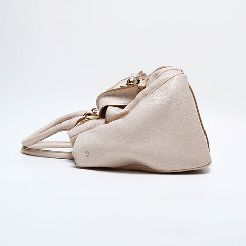セリーヌ CELINE レザー ハンドバッグ ベージュ WS22163