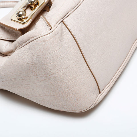セリーヌ CELINE レザー ハンドバッグ ベージュ WS22163