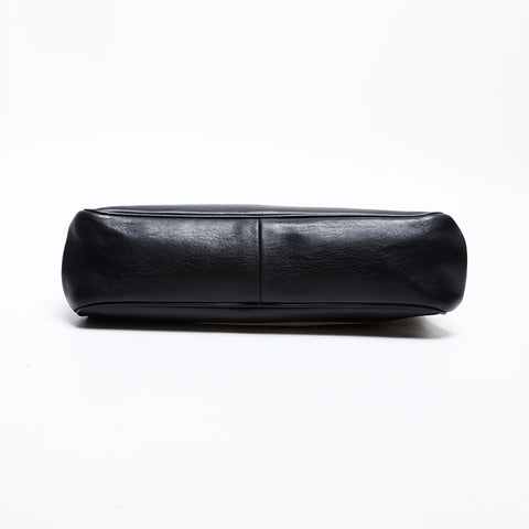 GUCCI Canvas leather Shoulder Bag black WS22165