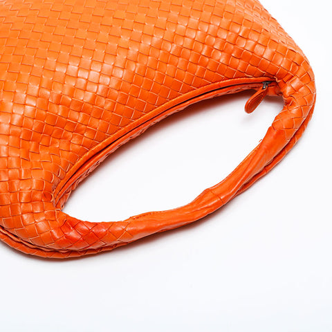 BOTTEGAVENETA INTRECCIATO Leather Hobo Handbag Orange WS22167
