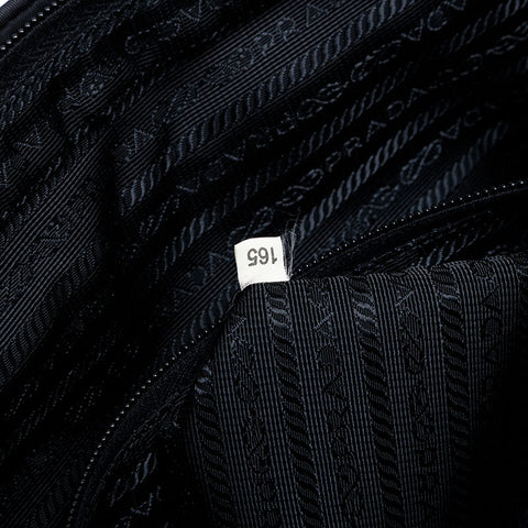 PRADA Nylon Triangle Logo Shoulder Bag black WS22168