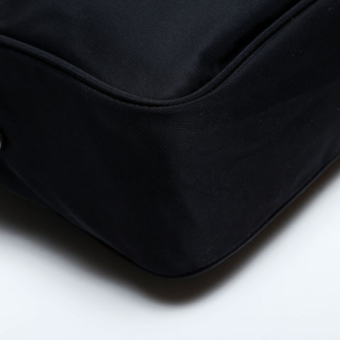 PRADA Nylon Triangle Logo Shoulder Bag black WS22168