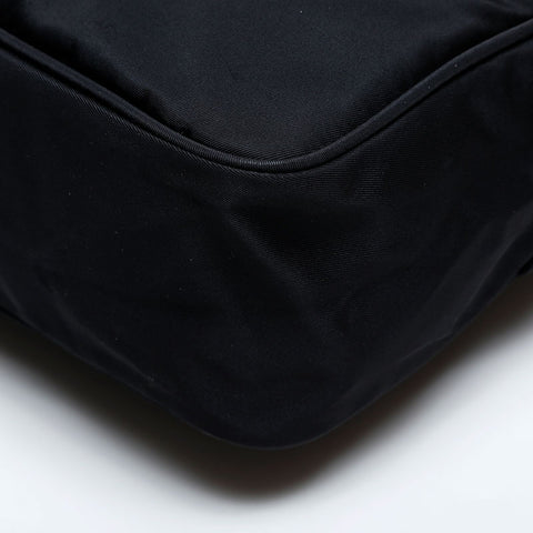 PRADA Nylon Triangle Logo Shoulder Bag black WS22168