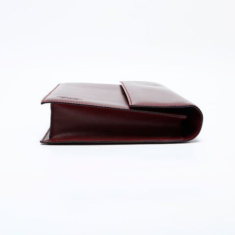 カルティエ CARTIER レザー ハンドバッグ ブラウン WS22169