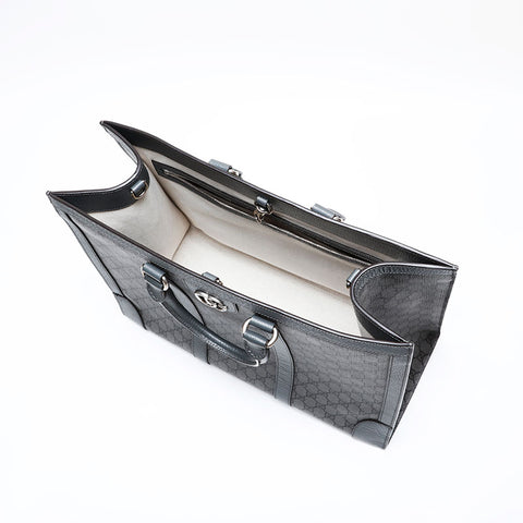 GUCCI Ophidia PVC GG Supreme Large Tote Handbag gray WS22170