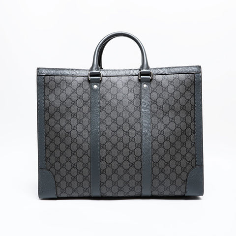 GUCCI Ophidia PVC GG Supreme Large Tote Handbag gray WS22170