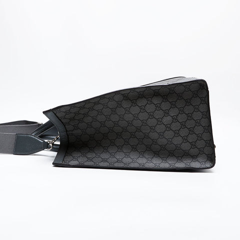グッチ GUCCI オフィディア PVC GG スプリーム ラージ トート ハンドバッグ グレー WS22170