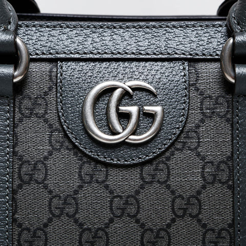 GUCCI Ophidia PVC GG Supreme Large Tote Handbag gray WS22170