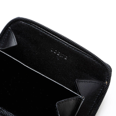Loewe Jacquard Canvas Anagram卡盒紧凑钱包硬币盒棕色WS22173