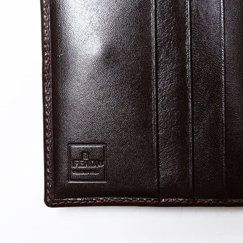 FENDI Zucca canvas Bifold Wallet Brown WS22175