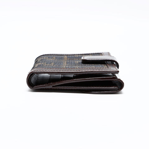 FENDI Zucca canvas Bifold Wallet Brown WS22175