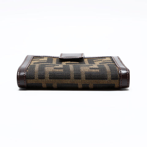 FENDI Zucca canvas Bifold Wallet Brown WS22175