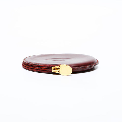 CARTIER Must Do Leather Coin case Red WS22176
