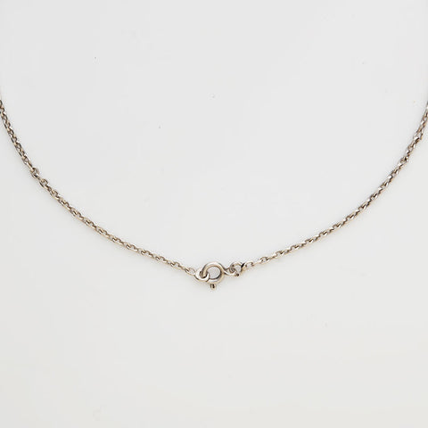 HERMES logo Necklace Silver WS22182