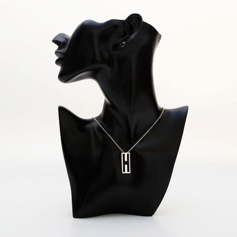エルメス HERMES ロゴ ネックレス シルバー WS22182