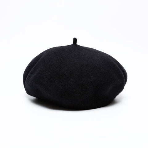 CHANEL COCO Mark 98P Wool 1998 beret black WS22194