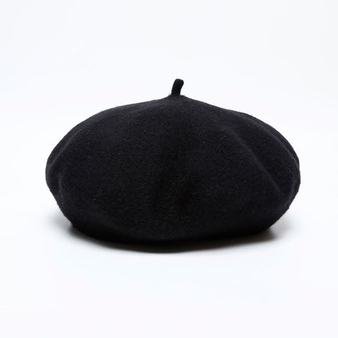 CHANEL COCO Mark 98P Wool 1998 beret black WS22194