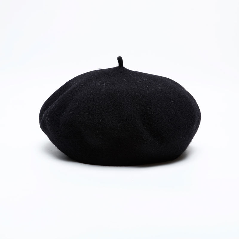 CHANEL COCO Mark 98P Wool 1998 beret black WS22194 – NUIR  display picture 1