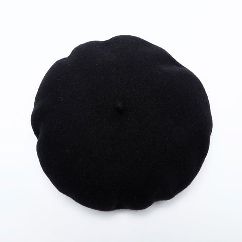 CHANEL COCO Mark 98P Wool 1998 beret black WS22194