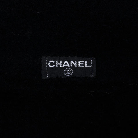 CHANEL COCO Mark 98P Wool 1998 beret black WS22194