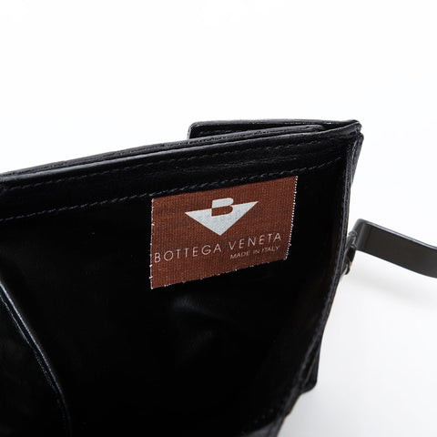 BOTTEGA VENETA INTRECCIATO leather Bifold Wallet black WS 22200
