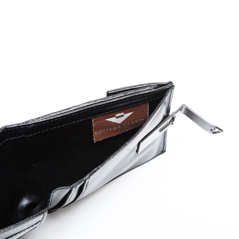 BOTTEGA VENETA INTRECCIATO leather Bifold Wallet black WS 22200