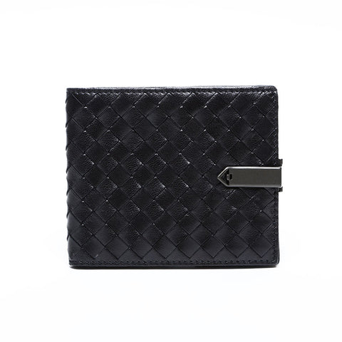 BOTTEGA VENETA INTRECCIATO leather Bifold Wallet black WS 22200